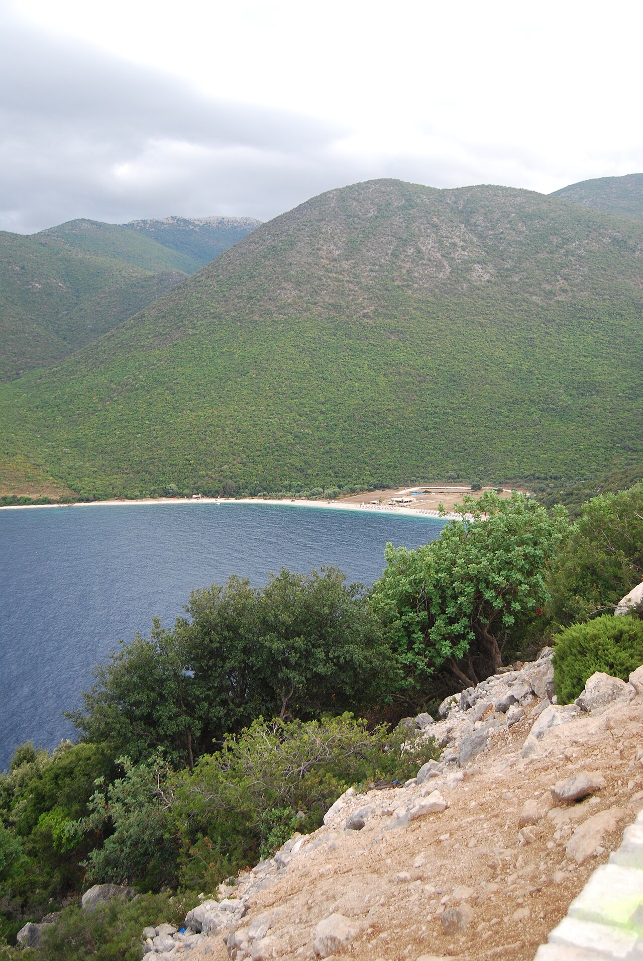 The beach at Antisamos, Kefalonia